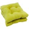16-inch Solid Micro Suede Square Tufted Chair Cushions (Set of 2) - Mojito Lime